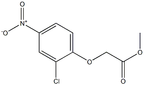 methyl 2-(2-chloro-4-nitrophenoxy)acetate,,结构式