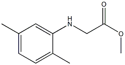 methyl 2-[(2,5-dimethylphenyl)amino]acetate,,结构式