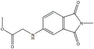 methyl 2-[(2-methyl-1,3-dioxo-2,3-dihydro-1H-isoindol-5-yl)amino]acetate Struktur
