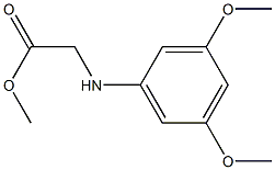 methyl 2-[(3,5-dimethoxyphenyl)amino]acetate Structure