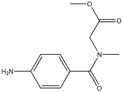 methyl 2-[(4-aminophenyl)-N-methylformamido]acetate Structure