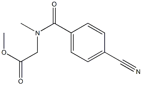 methyl 2-[(4-cyanophenyl)-N-methylformamido]acetate|