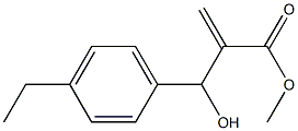 methyl 2-[(4-ethylphenyl)(hydroxy)methyl]prop-2-enoate Structure