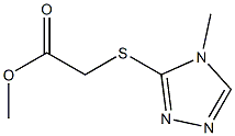 methyl 2-[(4-methyl-4H-1,2,4-triazol-3-yl)sulfanyl]acetate Structure