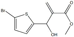 methyl 2-[(5-bromothiophen-2-yl)(hydroxy)methyl]prop-2-enoate Structure