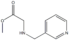 methyl 2-[(pyridin-3-ylmethyl)amino]acetate Struktur