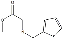 methyl 2-[(thiophen-2-ylmethyl)amino]acetate Struktur