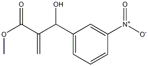 methyl 2-[hydroxy(3-nitrophenyl)methyl]prop-2-enoate Structure