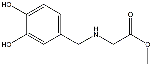 methyl 2-{[(3,4-dihydroxyphenyl)methyl]amino}acetate Structure