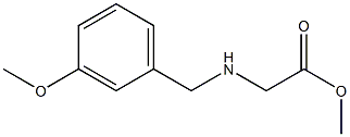 methyl 2-{[(3-methoxyphenyl)methyl]amino}acetate Structure