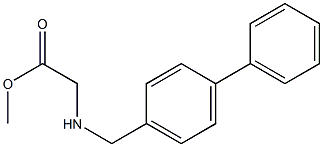 methyl 2-{[(4-phenylphenyl)methyl]amino}acetate Structure