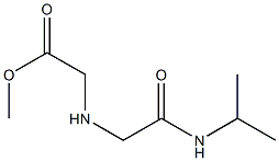 methyl 2-{[(propan-2-ylcarbamoyl)methyl]amino}acetate Structure