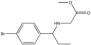 methyl 2-{[1-(4-bromophenyl)propyl]amino}acetate