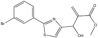 methyl 2-{[2-(3-bromophenyl)-1,3-thiazol-4-yl](hydroxy)methyl}prop-2-enoate