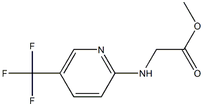 methyl 2-{[5-(trifluoromethyl)pyridin-2-yl]amino}acetate,,结构式