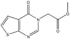 methyl 2-{4-oxo-3H,4H-thieno[2,3-d]pyrimidin-3-yl}acetate 结构式