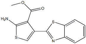 methyl 2-amino-4-(1,3-benzothiazol-2-yl)thiophene-3-carboxylate Structure