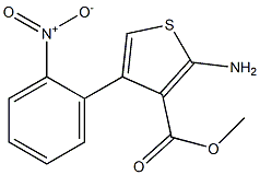 methyl 2-amino-4-(2-nitrophenyl)thiophene-3-carboxylate Struktur
