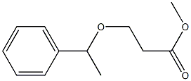 methyl 3-(1-phenylethoxy)propanoate 化学構造式