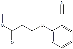 methyl 3-(2-cyanophenoxy)propanoate 结构式