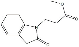 methyl 3-(2-oxo-2,3-dihydro-1H-indol-1-yl)propanoate,,结构式