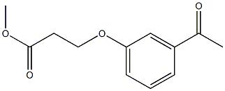methyl 3-(3-acetylphenoxy)propanoate 结构式