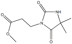 methyl 3-(4,4-dimethyl-2,5-dioxoimidazolidin-1-yl)propanoate,,结构式