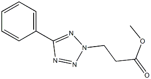 methyl 3-(5-phenyl-2H-1,2,3,4-tetrazol-2-yl)propanoate Structure