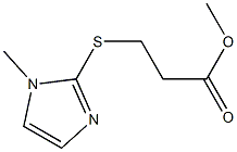 methyl 3-[(1-methyl-1H-imidazol-2-yl)sulfanyl]propanoate Structure