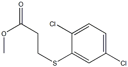 methyl 3-[(2,5-dichlorophenyl)sulfanyl]propanoate Structure