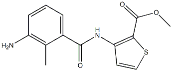 methyl 3-[(3-amino-2-methylbenzene)amido]thiophene-2-carboxylate