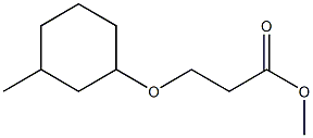 methyl 3-[(3-methylcyclohexyl)oxy]propanoate Struktur