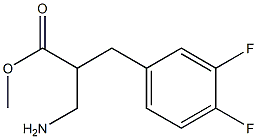 methyl 3-amino-2-[(3,4-difluorophenyl)methyl]propanoate Struktur