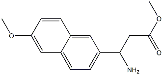 methyl 3-amino-3-(6-methoxynaphthalen-2-yl)propanoate,,结构式
