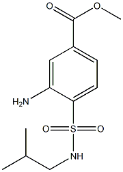 methyl 3-amino-4-[(2-methylpropyl)sulfamoyl]benzoate Struktur