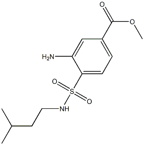 methyl 3-amino-4-[(3-methylbutyl)sulfamoyl]benzoate Structure