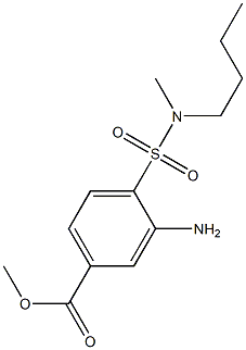 methyl 3-amino-4-[butyl(methyl)sulfamoyl]benzoate Structure