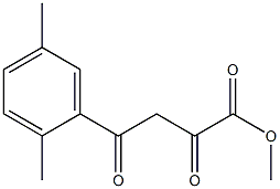 4-(2,5-二甲基苯基)-2,4-二氧代丁酸甲酯,57409-50-4,结构式