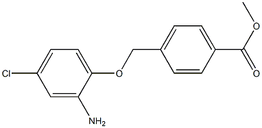 methyl 4-(2-amino-4-chlorophenoxymethyl)benzoate Struktur