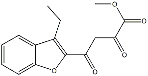 methyl 4-(3-ethyl-1-benzofuran-2-yl)-2,4-dioxobutanoate,,结构式