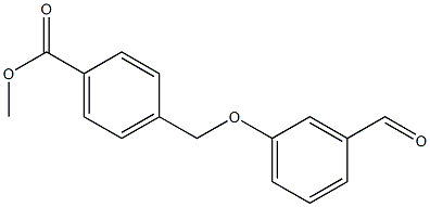 methyl 4-(3-formylphenoxymethyl)benzoate,,结构式