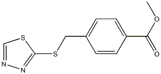 methyl 4-[(1,3,4-thiadiazol-2-ylsulfanyl)methyl]benzoate 结构式