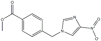 methyl 4-[(4-nitro-1H-imidazol-1-yl)methyl]benzoate Struktur