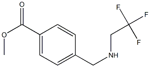 methyl 4-{[(2,2,2-trifluoroethyl)amino]methyl}benzoate,,结构式