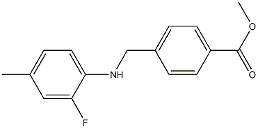 methyl 4-{[(2-fluoro-4-methylphenyl)amino]methyl}benzoate