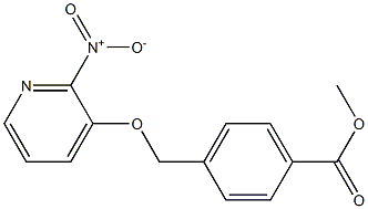 methyl 4-{[(2-nitropyridin-3-yl)oxy]methyl}benzoate Struktur