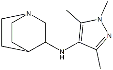 N-(1,3,5-trimethyl-1H-pyrazol-4-yl)-1-azabicyclo[2.2.2]octan-3-amine Structure