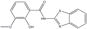 N-(1,3-benzothiazol-2-yl)-2-hydroxy-3-methoxybenzamide Structure