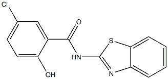 N-(1,3-benzothiazol-2-yl)-5-chloro-2-hydroxybenzamide Structure