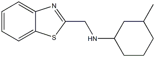 N-(1,3-benzothiazol-2-ylmethyl)-3-methylcyclohexan-1-amine Struktur